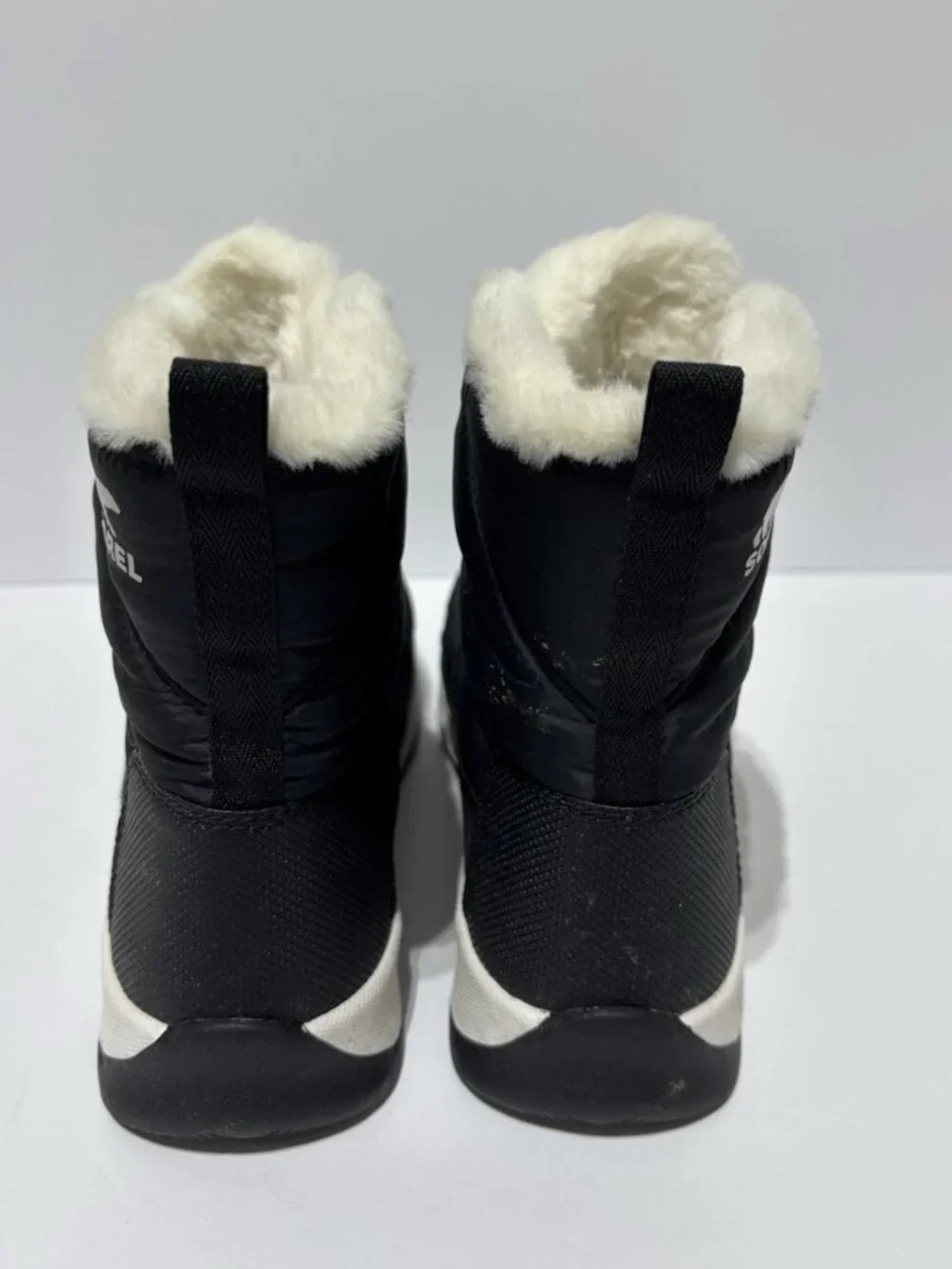 Sorel Big Kids’ Whitney Black Waterproof Winter Boots, Girls’ Size 7 M